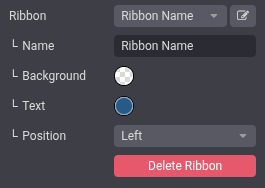Erstellen Sie ein neues Ribbon.