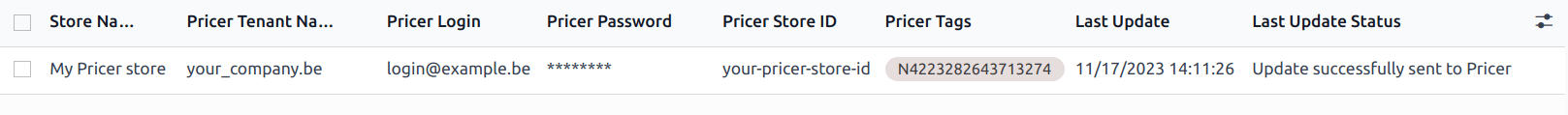 Einen Pricer-Shop konfigurieren