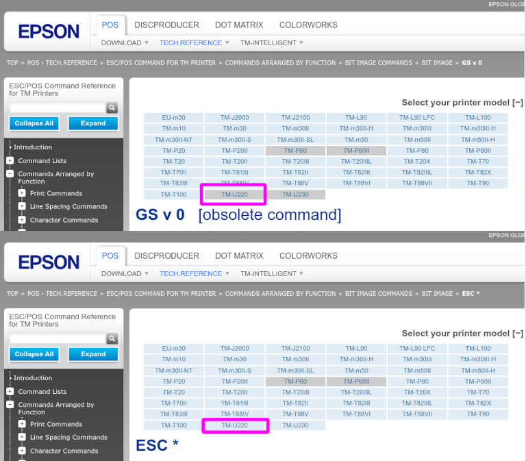 Epson वेबसाइट से Epson कम्पैटिबिलिटी मूल्यांकन।