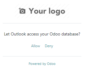 Outlook Plugin को डेटाबेस से कनेक्ट करने की अनुमति देना