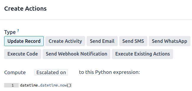 Python एक्सप्रेशन का उपयोग करके कस्टम datetime फ़ील्ड की गणना करें