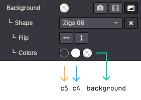 Shape colors