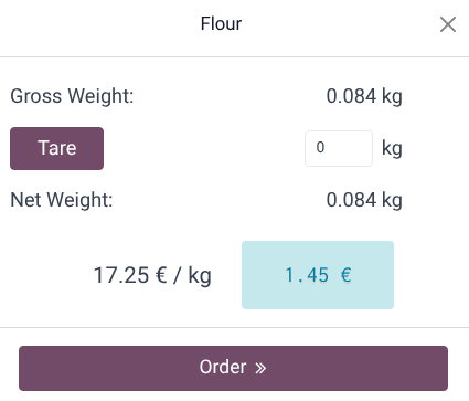 weighing window