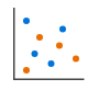 Icono de gráfico de dispersión