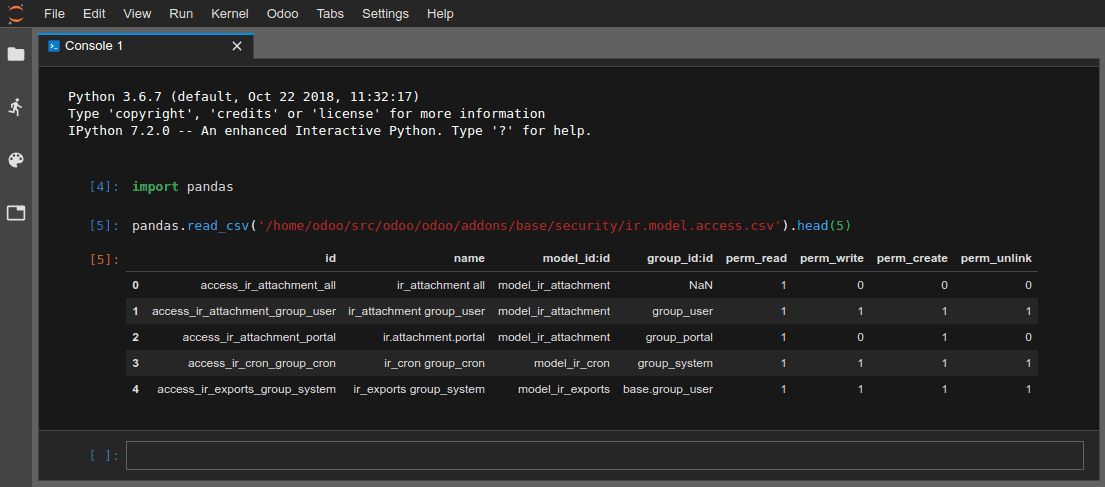 Ejemplo CSV de pandas