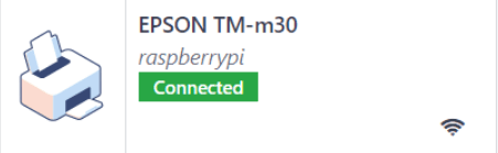 Una impresora tal y como aparecería en la lista de dispositivos de la aplicación IoT.