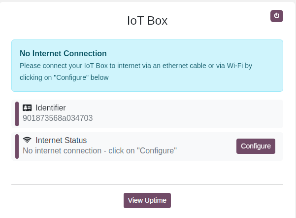 IoT बॉक्स का WiFi हॉटस्पॉट